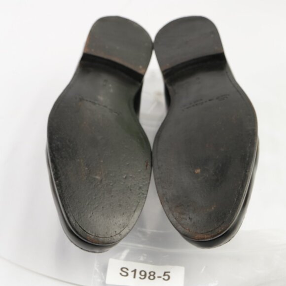 Santoni Mens Horsebit Loafers Size 9 D Black Leather Moc Toe Dress Shoes Italy main image 6